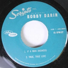 Rock 45 Bobby Darin - If A Man Answers / Sermon Of Samson On Scripto