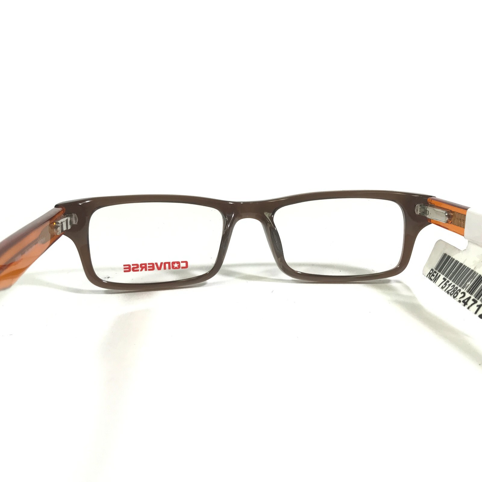 Converse Kids Eyeglasses Frames K003 BROWN Orange Rectangular Full Rim 45-16-130 thumbnail 8
