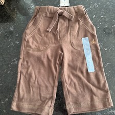 New GAP Brannan bear jogger boys Brown baby Toddler Pants 3-6m