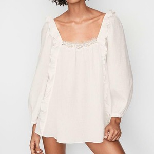 tunic trim secret floral victoria xs coconut angels lace dream