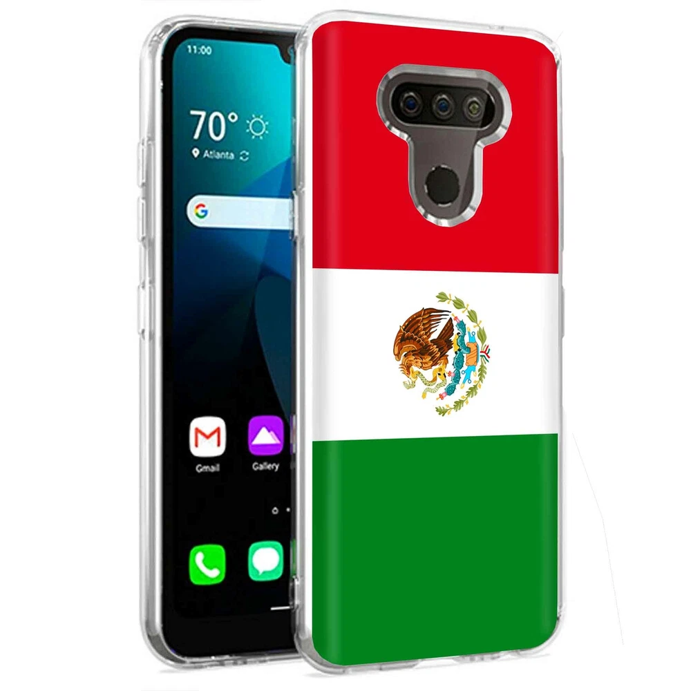 Phone Case for LG Harmony 4,Premier Pro Plus,K41, Flag Mexico Print
