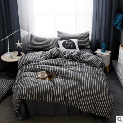 3D Einfache Streifen NAM9459 Bett Kissenbezüge Decke Bettdecke Abdeckung Set Fay