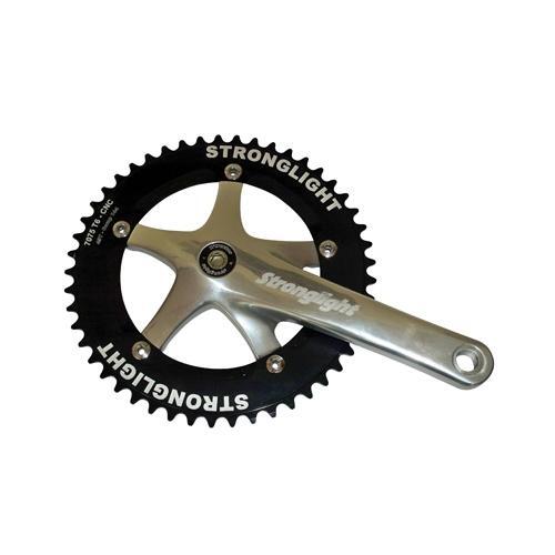 Pédalier route et piste JIS 165 mm avec plateau 46 dents pour vélo fixie