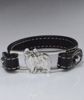 Armband Aus Echtem Leder Papillon 3D Armband In 925 Silber Luce