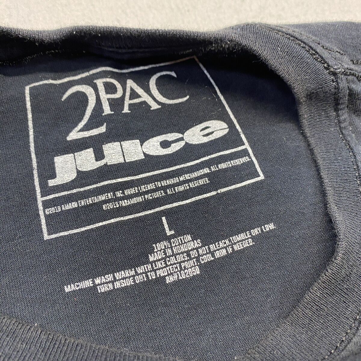 2Pac Juice Movie T Shirt Adult Large Black Power Respect 2Pac Juice Movie T Shirt Adult Large Black Power Respect
