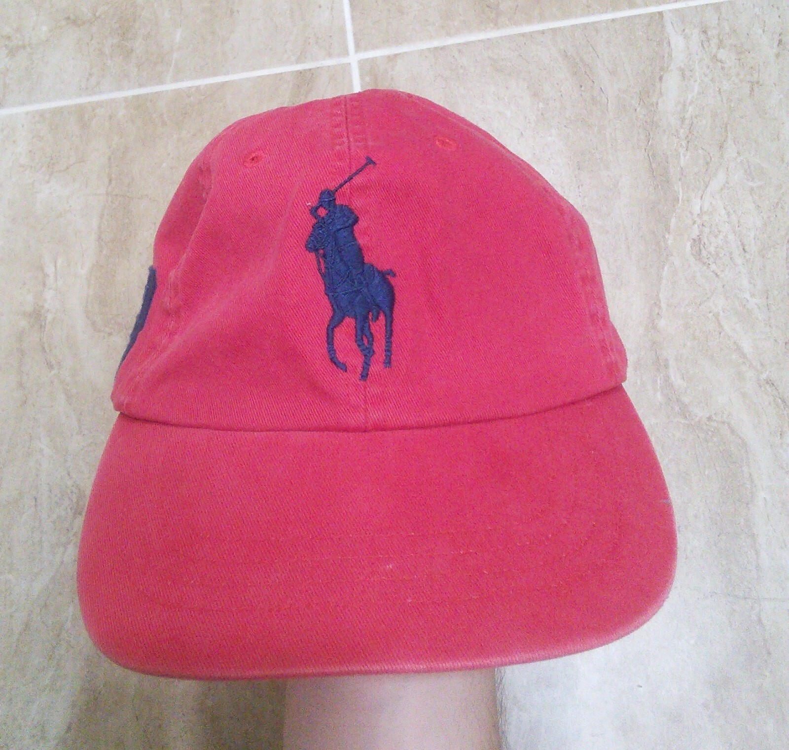 Cappello Uomo Ufficiale Polo Ralph Lauren Big Pony MCMLXVII 3 Rosso Blu Regolabile