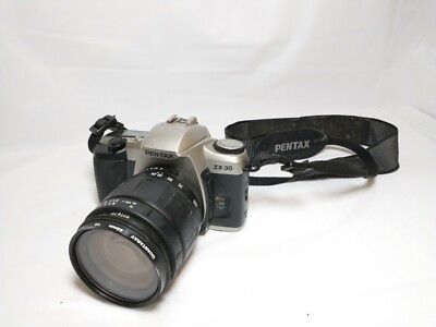 VTG Pentax ZX-30 35mm SLR Film Camera w/ TAMRON IF Lens 28-105mm