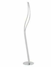 Sophia LED Floor Lamp - Chrome | Modern Standing Light Living Room Home Lighting