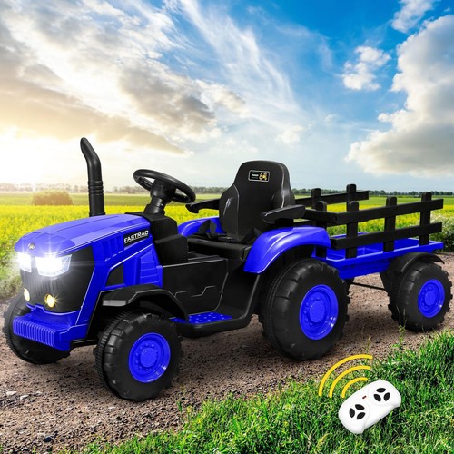 Mazam Ride On Car Tractor W/ Trailer Kids 12V Remote Electric Vehicle Toddlers - Picture 11 of 11