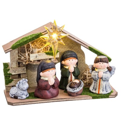 Presepe di 8 pezzi di 32 cm multicolore | vendita online su