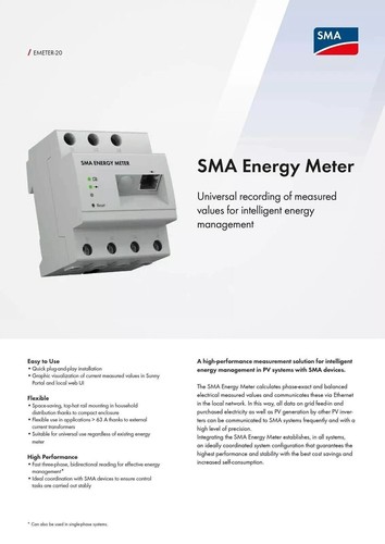 SMA Energy Meter EMETER-20 mit Funktionsgarantie - 第 8/18 張圖片