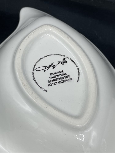 Dolly Parton Butterfly 4 section platter Serving Dish with spoon White 3D Spring - Picture 10 of 20