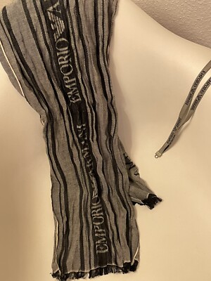 Armani Sommer Schal Cotton Silk Linen PLUS LANYARD
