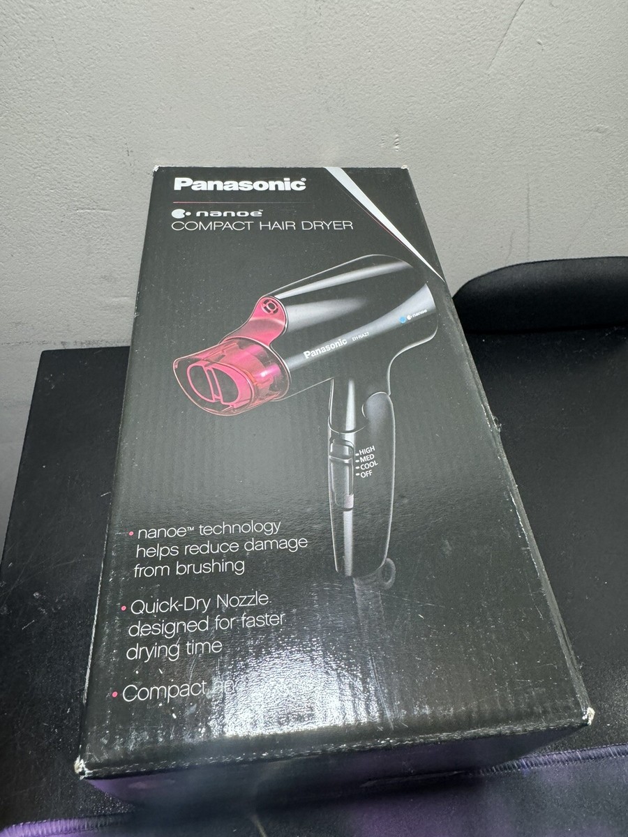 Panasonic nanoe Compact Hair Dryer 1400W EH-NA27-K (Black/Pink
