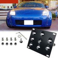 Front License Plate Bumper Mount Bracket Holder Kit for Nissan 350Z 2005-2009