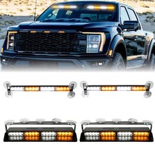 64 Led Amberwhite Windshield Emergency Strobe Warning Flash Lamp Car Light Bar 64 Led Amberwhite Windshield Emergency Strobe Warning Flash Lamp Car Light Bar