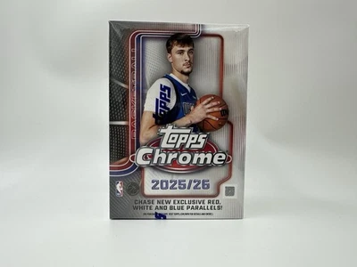 SJAY2K TRADING CARDS 2025-26 Topps Chrome Basketball Blaster Value Box Brand New Sealed