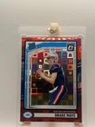 2024 Donruss - Rated Rookie Drake Maye #379 Optic Preview Red Pandora Prizm (RC)