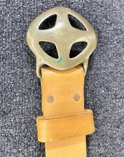 DUNCAN LAURIE 1970 Artisan Solid Brass Belt Buckle w/ Original Leather Belt VHTF