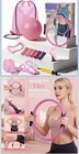 15in Pink Pilates Ring with Padded Handles, Plastic/Foam for Yoga Pilates — photo 2