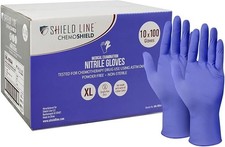 Blue Nitrile Exam Gloves Chemo-Rated Disposable Powder  Latex-Free 1000ct Bulk