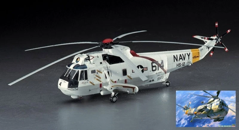 KIT MODELLINO ELICOTTERO STATICO HASEGAWA SH-3H SEAKING SCALA 1:48 - Immagine 2 di 4