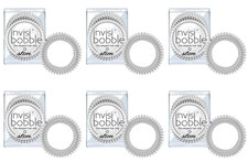 Invisibobble Chrome Sweet Chrome / Slim / 6 / 3 Packs / 18 Total Hair Ties