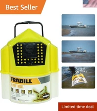 Frabill Flow Troll 6-Quart Live Bait Bucket - Self-Closing & Hydrodynamic Design