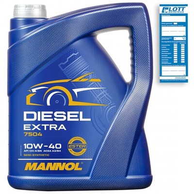 5L Mannol Diesel Extra Motoröl 10W-40 Motorenöl VW 502.00 505.00 MB 229.1 229.3