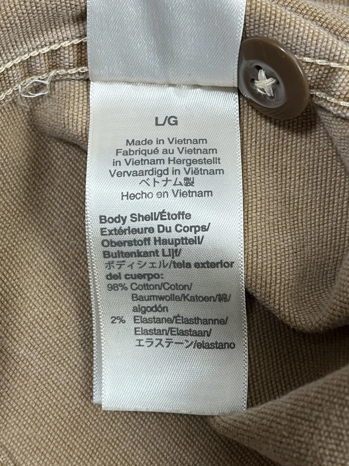 Wallace Barnes Jacket Mens Large Khaki Stretch Canvas Chore JCrew Utility Barn - Image 4 of 4