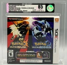 Pokemon Ultra Sun & Ultra Moon Nintendo 3DS Dual Game Pack Sealed VGA 85 Graded