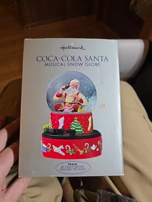 Coca-Cola サンタ スノードーム Hallmark 2001 Coca-Cola Santa Christmas Musical Snow Globe for