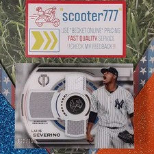 2019 Topps TRIBUTE~⭐LUIS SEVERINO⭐《TRIPLE JERSEY》#/150~YANKEES➡️METS📈
