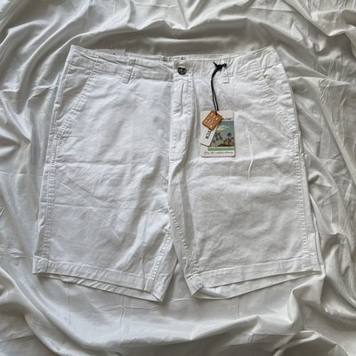 Free Planet White Cotton Stretch Shorts Size 34 New / Summer