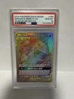 2019 POKEMON SUN & MOON TEAM UP SECRET #186 FULL ART/GENGAR & MIMIKYU GX PSA 10