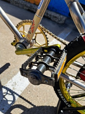OLD SCHOOL BMX Mongoose Motomag 1980 NICKEL FRAME. TANKGOOSE