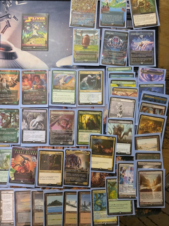 Sliver Overlord Custom 100 CEDH Deck Fan Art MTG Proxies Sleeves and Box! - Image 4 of 4