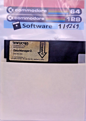 COMMODORE 64/128 -- DATA MANAGER 2 (TIMEWORKS - DISK)