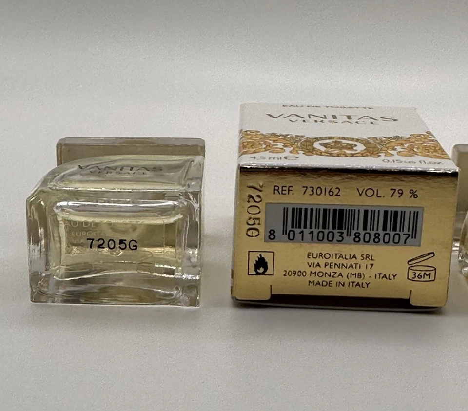 Versace Vanitas Eau De Toilette Splash 4,5 ml MINI x 2 Foto 3 de 4