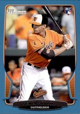 Henry Urrutia 2013 Bowman Draft Blue Parallel Rookie Card #8 56/500. rookie card picture