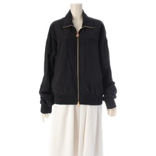 VERSACE Baroque Light Jacket Medusa Blouson 1021548 Black x Gold S 46