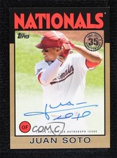 2021 Update 1986 Topps Baseball Gold 25/50 Juan Soto #86A-JS Auto 0b0