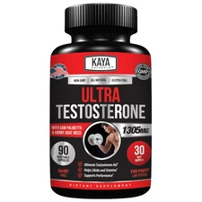 Kaya Naturals Ultra Testosterone - Men's Testosterone Booster with Tongkat Al...