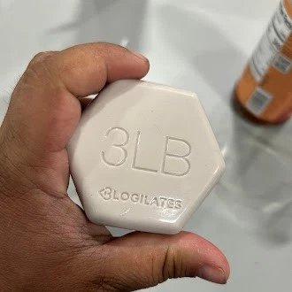 BLOGILATES JELLY HAND WEIGHTS 3LBS (1.36KG) - LIGHT PINK