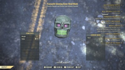 Glowing Bone Head Mask (XBOX)