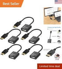 DisplayPort to DVI-D Adapter 5 Pack - Secure Connectivity  Lightweight Design