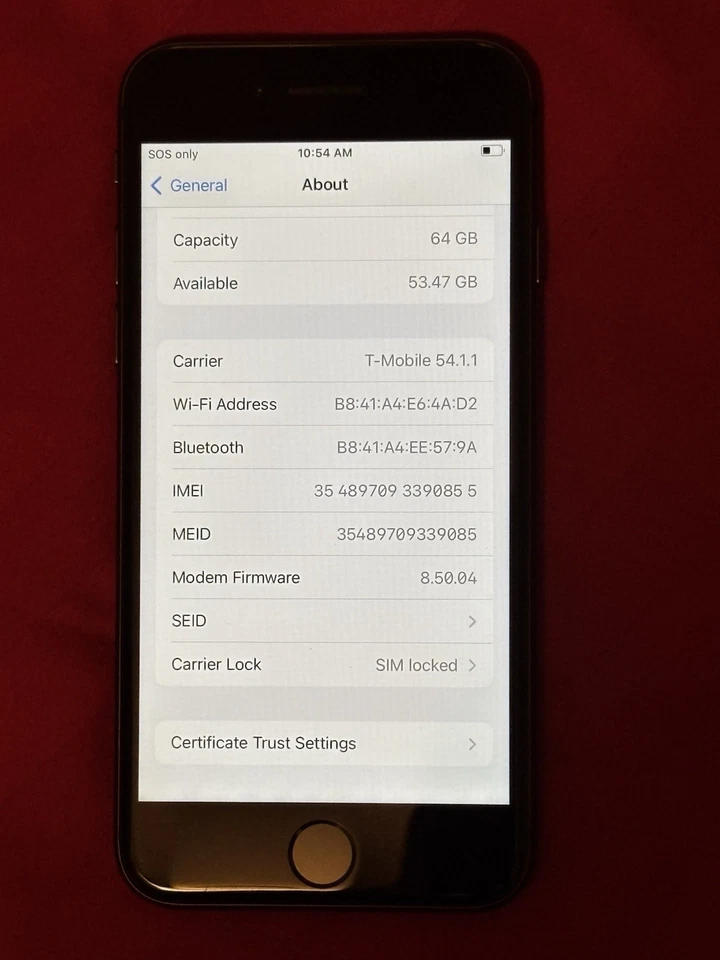 Apple iPhone 8 64GB, T-Mobile, Black - Image 4 of 4