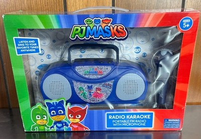 NIB - PJ Masks Radio Karaoke - Portable FM Radio w/ Microphone - Sing & Listen