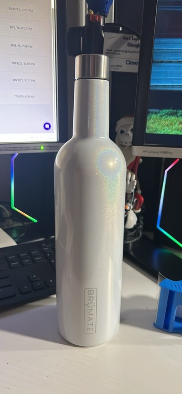 BRUMATE WINESULATOR 25 OZ WINE CANTEEN White Good Condition