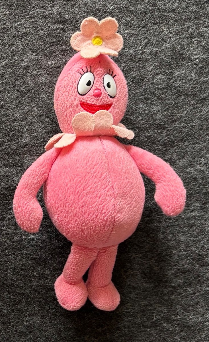 Yo Gabba Gabba Foofa 9 inch Plush Pink Good Condition Original